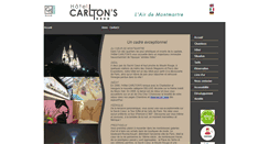 Desktop Screenshot of hotelcarltons.fr